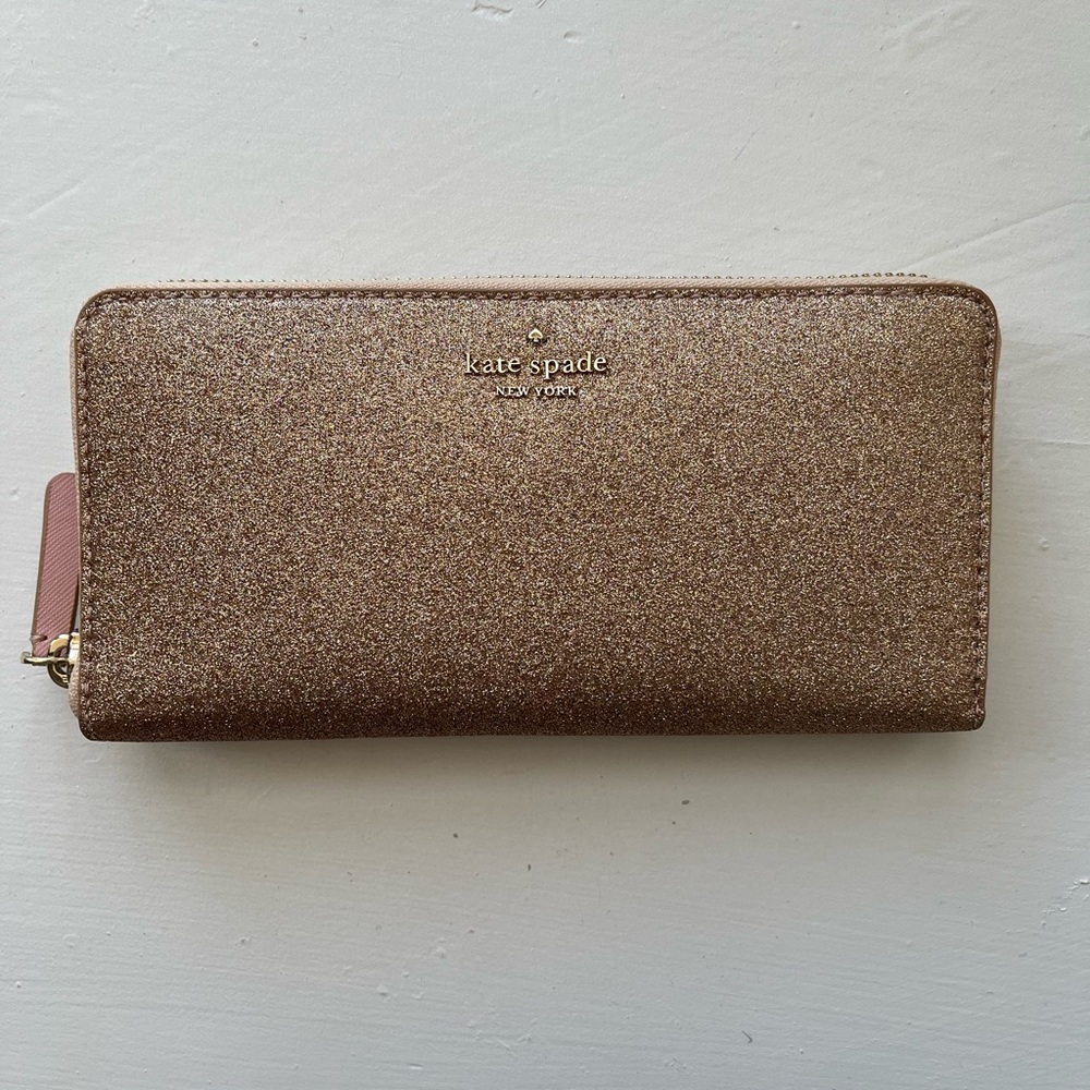 Kate Spade shimmy glitter large continental wallet